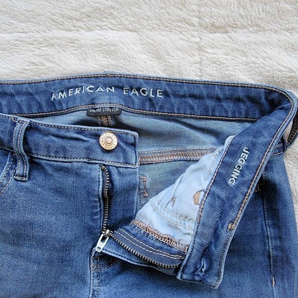 American Eagle Mid Rise Skinny Leg Jegging Jeans - Picture 4 of 5